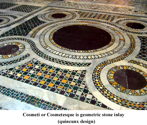 Cosmatesque Quincunx